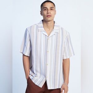 PacSun Striped Camp Shirt